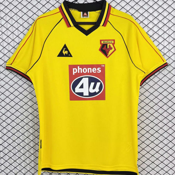 1999/2001 Watford Home Yellow Retro Soccer Jersey