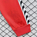 1996/1997 Frankfurt Home Red Retro Long Sleeve Soccer Jersey