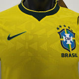 2026/27 Brazil Home Yellow Player Version Long Sleeve Soccer Jersey