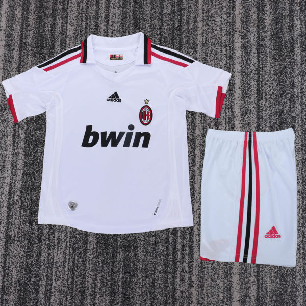 2009/2010 AC Milan Away Retro Kids Soccer Jersey