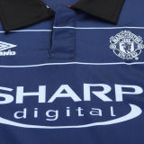 1999/2000 M Utd Away Retro Kids Soccer Jersey