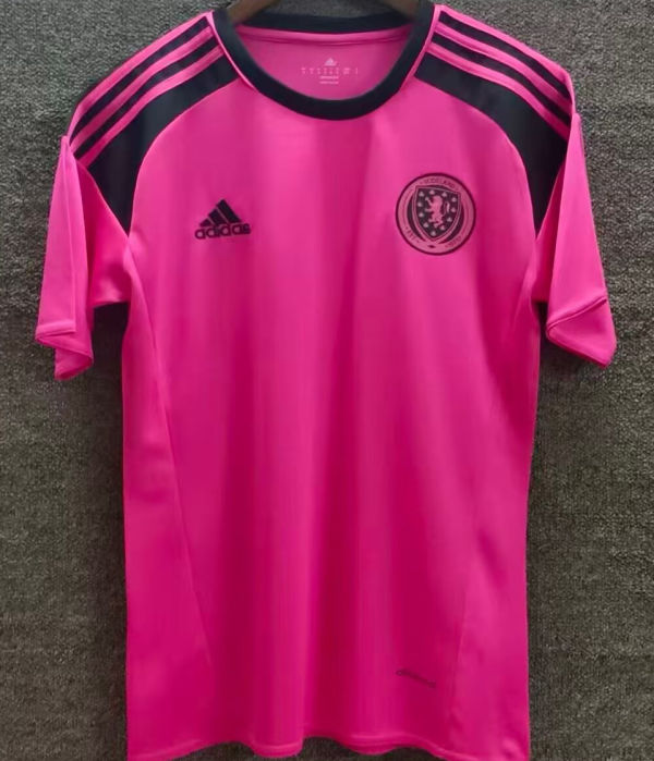 2016 Scotland Away Pink Retro Soccer Jersey