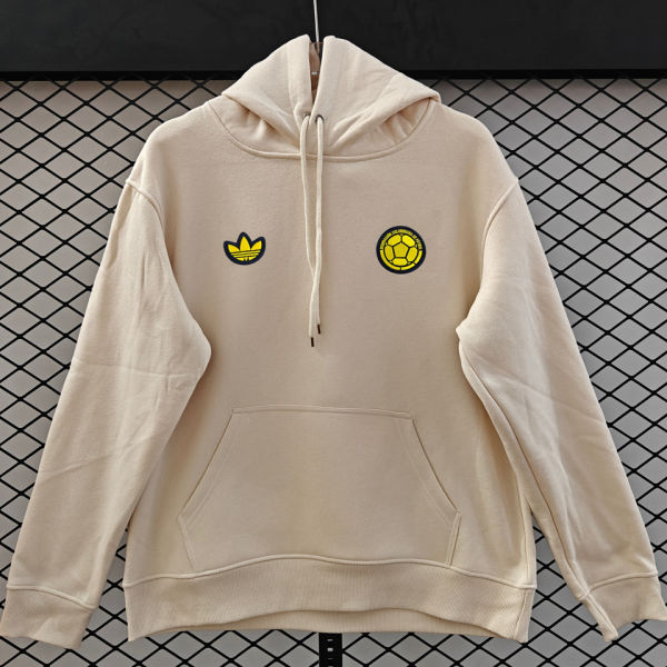 2026/27 Colombia Third Khaki Retro Style Hoody 小绣花 黄标 卡其色