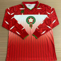 1994/1995 Morocco Home Red Retro Long Sleeve Soccer Jersey