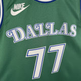 2026 Mavericks DONCIC #77 Green Retro NBA Jersey