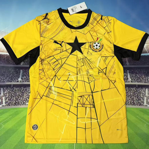 2026/27 Ghana Away Yellow Fans Soccer Jersey