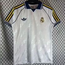 2026/27 RM Special Edition White Retro Style Fans Soccer Jersey 黄三边