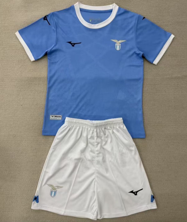 2025/26 Lazio Home Blue Kids Soccer Jersey