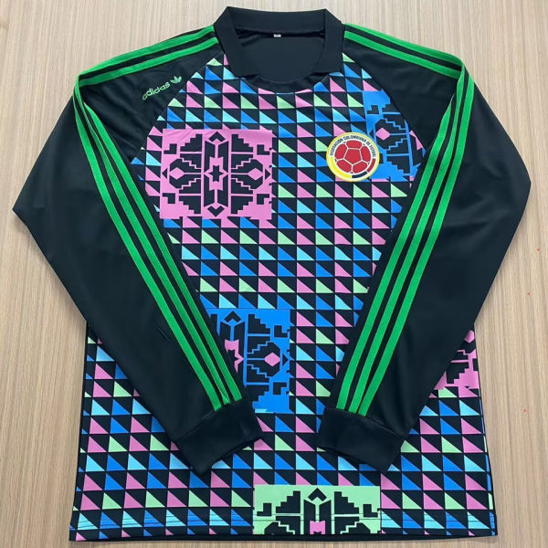 1990 Colombia Goalkeeper Retro Long Sleeve Soccer Jersey
