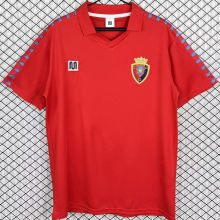 1983 Osasuna Home Red Retro Soccer Jersey