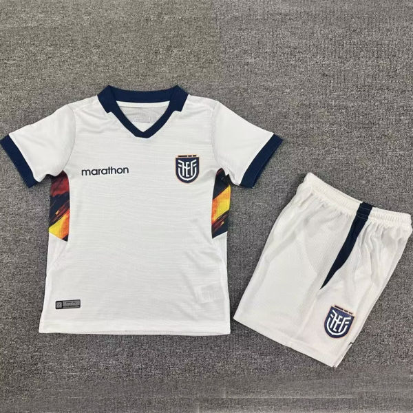 2026/27 Ecuador Away White Kids Soccer Jersey