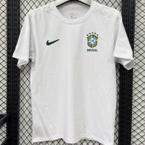 2026/27 Brazil White Casual Pure Cotton T-Shirt