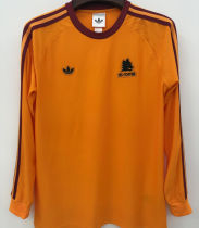 2026/27 Roma Orange Retro Style Fans Long Sleeve Soccer Jersey