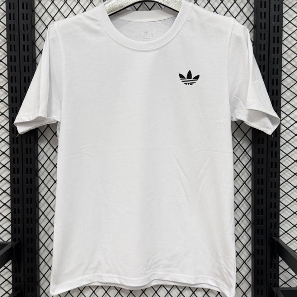 2026/27 AD White Casual Pure Cotton T-Shirt   T290 三叶草