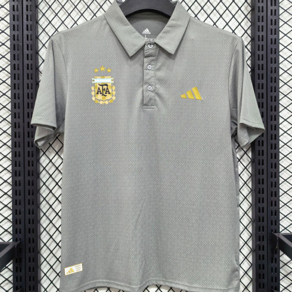 2026/27 Argentina Casual Quick Drying POLO T-Shirt    兰灰色