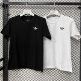 2026/27 AD White Casual Pure Cotton T-Shirt   T290 三叶草