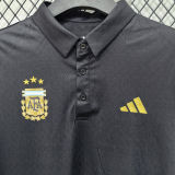 2026/27 Argentina Casual Quick Drying POLO T-Shirt    黑色