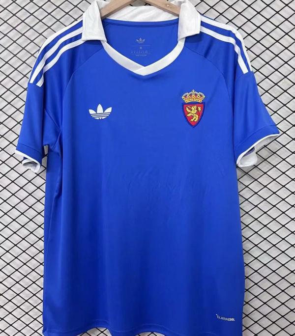 2026/27 Zaragoza Blue Retro Style Soccer Jersey