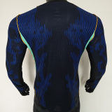 2026/27 Brazil Away Blue Player Version Long Sleeve Soccer Jersey
