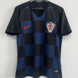 2018 Croatia Away Black Retro Soccer Jersey