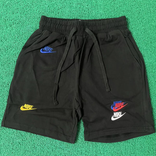 2026/27 NK Black Embroidered Multicolor Logo Casual Short Pants  黑色