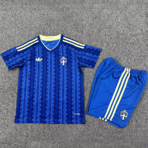 2026/27 Sweden Away Blue Kids Soccer Jersey