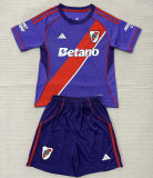 2025/26 River Plate Third Purple  Kids Soccer Jersey