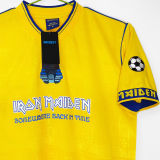 2008 West Ham X Iron Maiden Yellow Retro Jersey (Number 08)