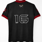 2016 West Ham X Iron Maiden Black Retro Jersey (Number 16)