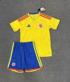 2026/27 Colombia Home Yellow Kids Soccer Jersey