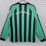 1994/1995 Wolfsburg Away Green Long Sleeve Retro Jersey
