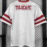 2026/27 Deportivo Toluca White Baseball Jersey 托卢卡
