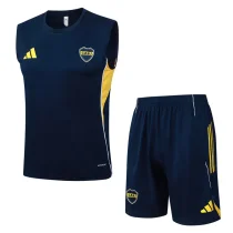 2025/26 Boca Juniors Royal blue Tank top and shorts suit #D25261