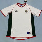 1998 Mexico White Retro Soccer Jersey
