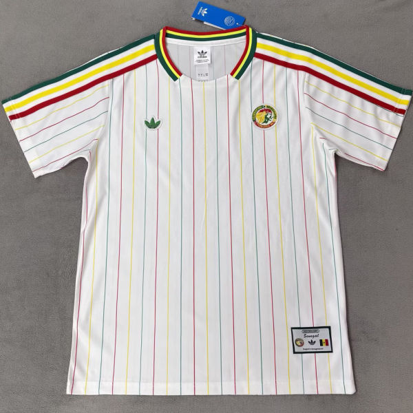 2026/27 Senegal White Retro Style Fans Soccer Jersey