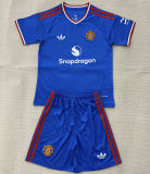 2026/27 M Utd Blue Special Edition Kids Soccer Jersey