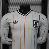 2026/27 Japan Away White Player Long Sleeve Soccer Jersey