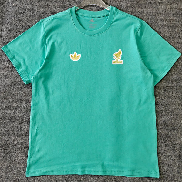2026/27 Mexico Retro Style Pure Cotton T-Shirt 队微白边