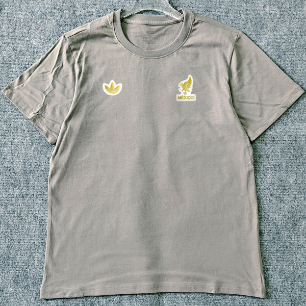 2026/27 Mexico Retro Style Pure Cotton T-Shirt 队微白边