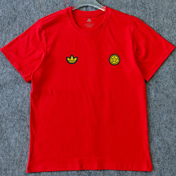 2026/27 Colombia Retro Style Pure Cotton T-Shirt 队微 黄色