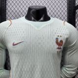 2026/27 France Away Player Version Long Sleeve Soccer Jersey