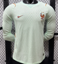 2026/27 France Away Player Version Long Sleeve Soccer Jersey