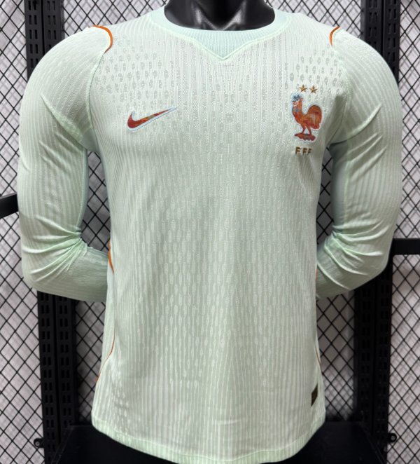 2026/27 France Away Player Version Long Sleeve Soccer Jersey