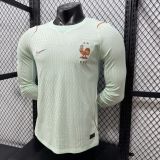 2026/27 France Away Player Version Long Sleeve Soccer Jersey