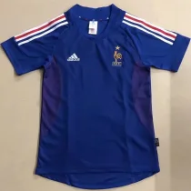 2002 France Home Retro Soccer Jersey