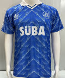 1989/1990 Karlsruher SC Away Blue Retro Jersey 卡尔斯鲁厄