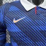 2026/27 France Home Long Sleeve Player Version Soccer Jersey
