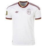 2026/27 Spain 1:1 Quality Away White Fans Soccer Jersey (Have Right Patch 有右臂章 金底白字）