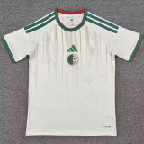 2026/27 Algeria Home White Fans Soccer Jersey 无星  (Have Right Patch 有右臂章 黑底白字）