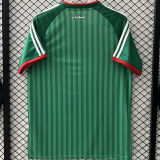 2026/27 Algeria Away Green Fans Soccer Jersey  无星 (Have Right Patch 有右臂章 白底黑字）
